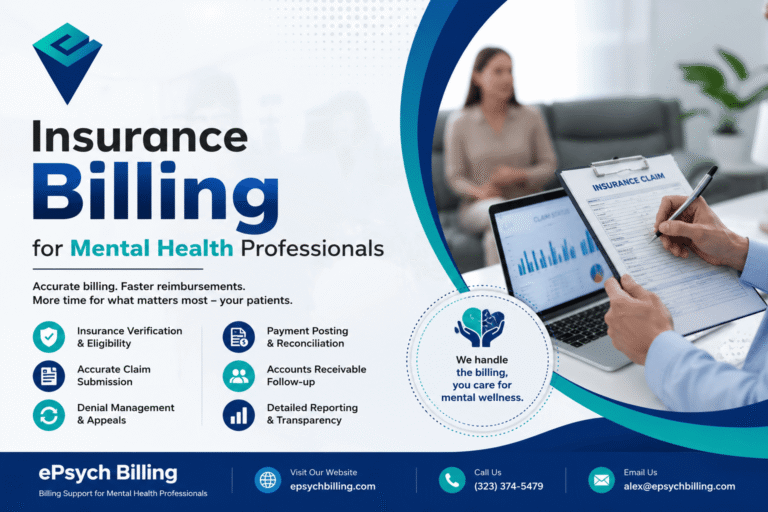 Insurance billing for Mental Health Professionals